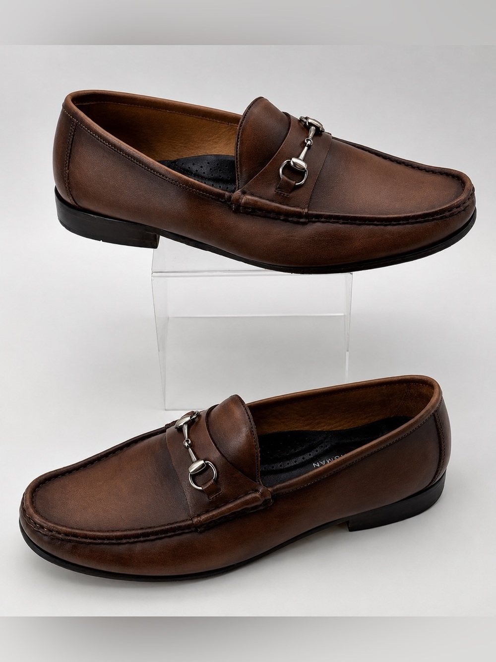 Martin Dingman Brown Bit Loafers Men’s 13M Leather Made in Brazil